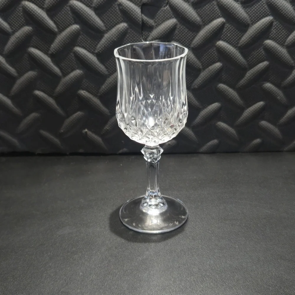 Vintage Crystal Cordial Glass 5' Vertical & Diamond Cut Stemware Replacement‎